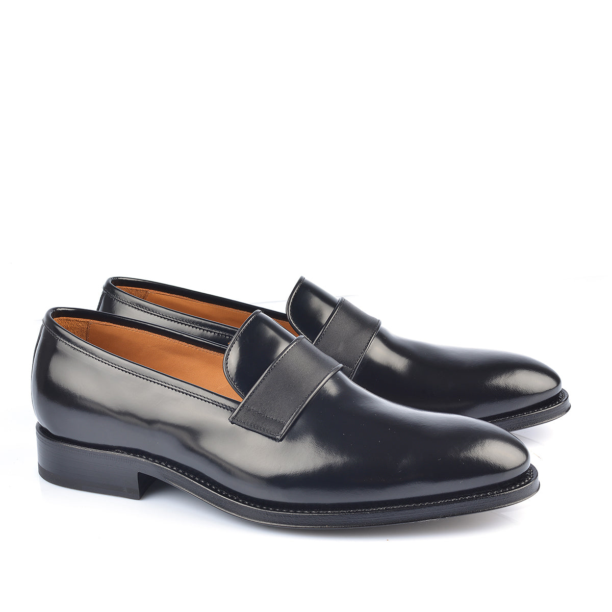 852 Vittorio Slip-on <br> Calfskin Leather Black